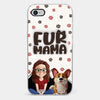 Custom 3D Inflated Effect Printed Clear Phone Case - Personalized Birthday Gifts For Dog Cat Lovers, Dog Dad And Mom, Cat Owners - Love Grows With Fur Around