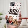 Custom 3D Inflated Effect Printed Clear Phone Case - Personalized Birthday Gifts For Dog Cat Lovers, Dog Dad And Mom, Cat Owners - Love Grows With Fur Around