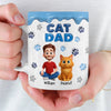 Custom 3D Inflated Effect Printed Mug - Personalized Birthday Gifts For Cat Lovers, Cat Mom And Dad - Living That Cat Life