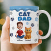 Custom 3D Inflated Effect Printed Mug - Personalized Birthday Gifts For Cat Lovers, Cat Mom And Dad - Living That Cat Life