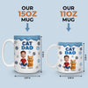 Custom 3D Inflated Effect Printed Mug - Personalized Birthday Gifts For Cat Lovers, Cat Mom And Dad - Living That Cat Life