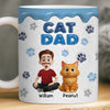 Custom 3D Inflated Effect Printed Mug - Personalized Birthday Gifts For Cat Lovers, Cat Mom And Dad - Living That Cat Life