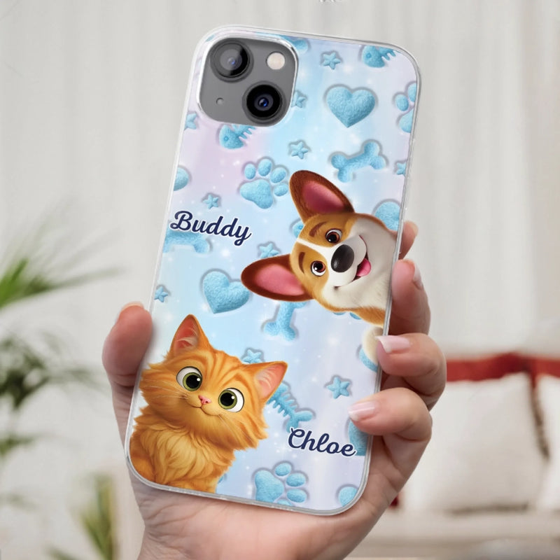 Custom Clear Phone Case - Personalized Christmas Birthday Gifts For Dog Cat Lovers, Dog Dad And Mom, Cat Owners - Every Day Starts With Paws