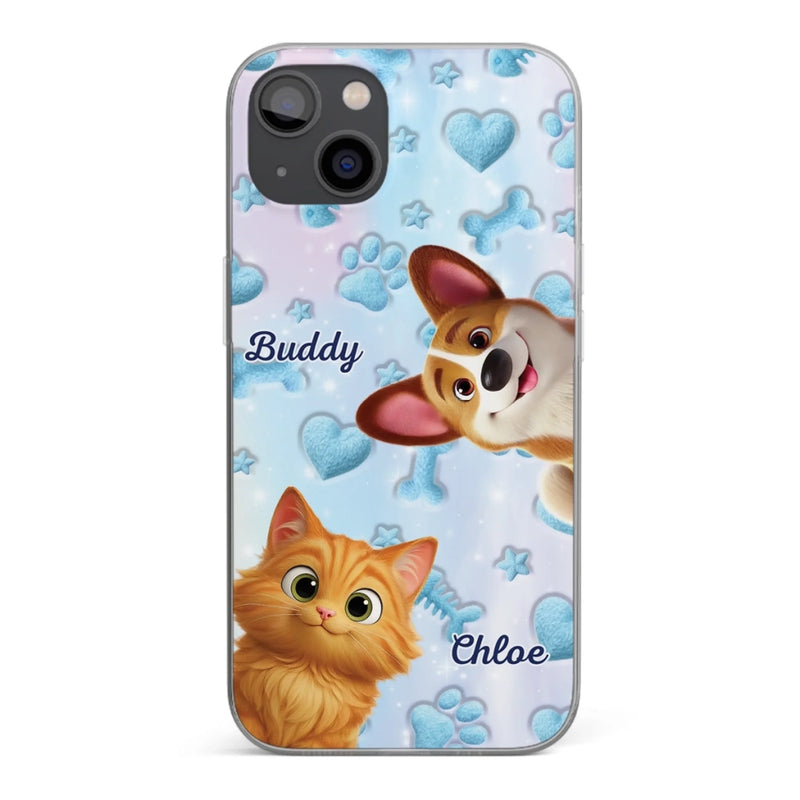 Custom Clear Phone Case - Personalized Christmas Birthday Gifts For Dog Cat Lovers, Dog Dad And Mom, Cat Owners - Every Day Starts With Paws