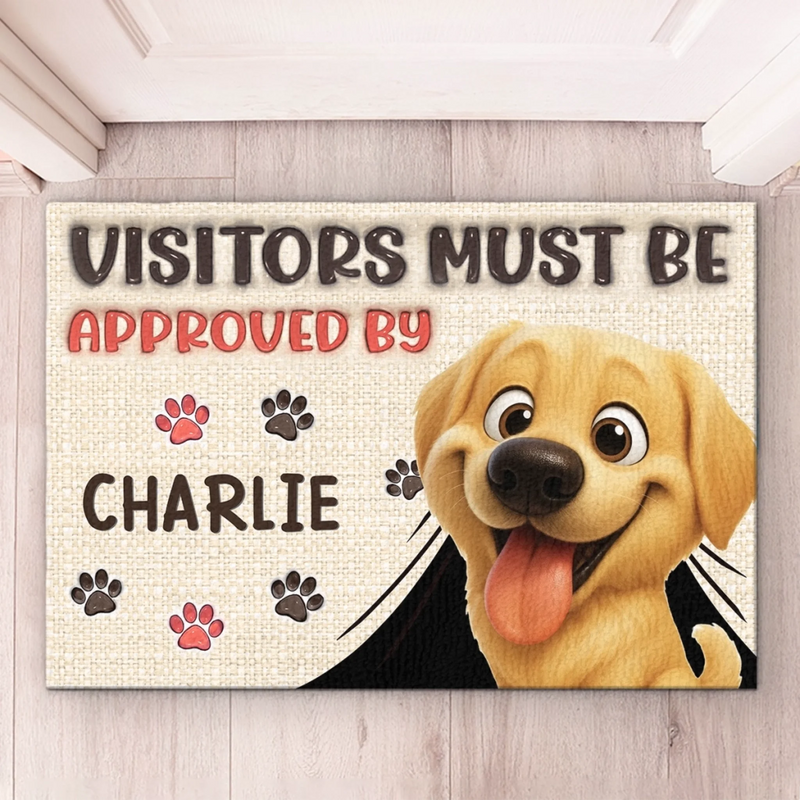 Custom 3D Inflated Effect Printed Home Decor Decorative Mat - Personalized Birthday Gifts For Dog Lovers, Dog Dad And Mom - Paw Patrol Vibes