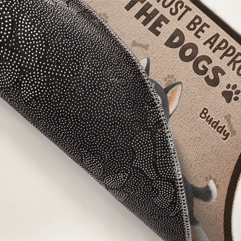 Custom Home Decor Decorative Mat - Personalized Birthday Gifts For Dog Lovers, Dog Dad And Mom - Fur Bosses Live Here