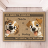 Custom Home Decor Decorative Mat - Personalized Birthday Gifts For Dog Lovers, Dog Dad And Mom - Head Of Security