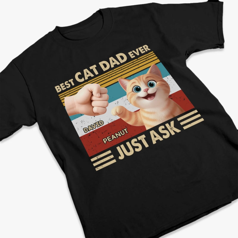 Custom Unisex T-shirt, Premium T-shirt, Hoodie - Personalized Birthday Gifts For Cat Lovers, Cat Mom And Dad - Joy Walks On Four Paws