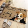 Custom Home Decor Decorative Mat - Personalized Birthday Gifts For Dog Lovers, Dog Dad And Mom - Official Paw Approval