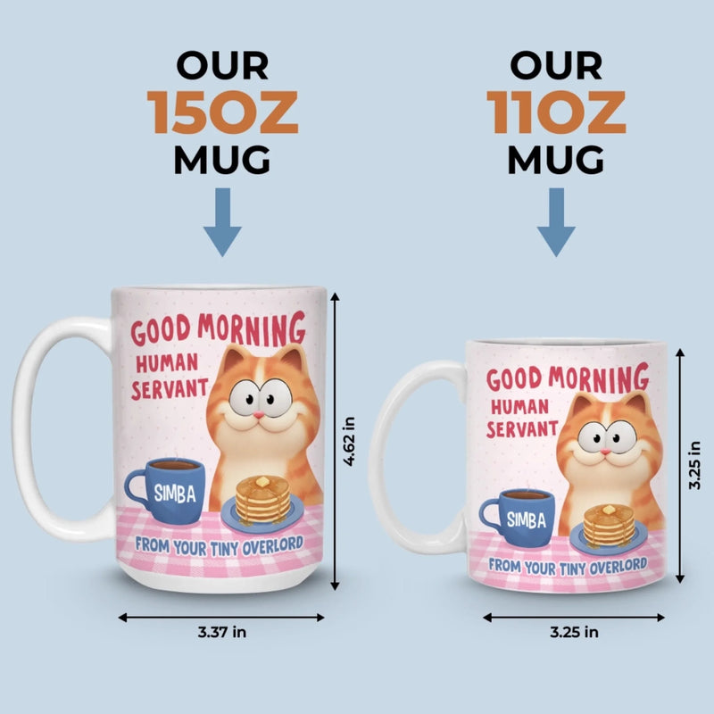 Custom Mug - Personalized Christmas Birthday Gifts For Cat Lovers, Cat Mom And Dad - Tiny Boss Energy