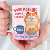 Custom Mug - Personalized Christmas Birthday Gifts For Cat Lovers, Cat Mom And Dad - Tiny Boss Energy