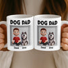 Custom 3D Inflated Effect Printed Mug - Personalized Birthday Gifts For Dog Lovers, Dog Dad And Mom - Love Begins With A Wag