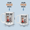 Custom 3D Inflated Effect Printed Mug - Personalized Birthday Gifts For Dog Lovers, Dog Dad And Mom - Love Begins With A Wag