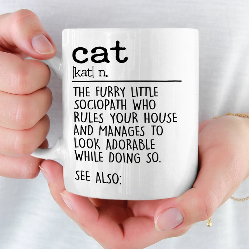 Custom Name Funny Cat Gifts for Cat Lovers - Personalized Mugs