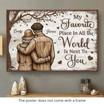 Custom Name Romantic Couple Gifts - Personalized Poster