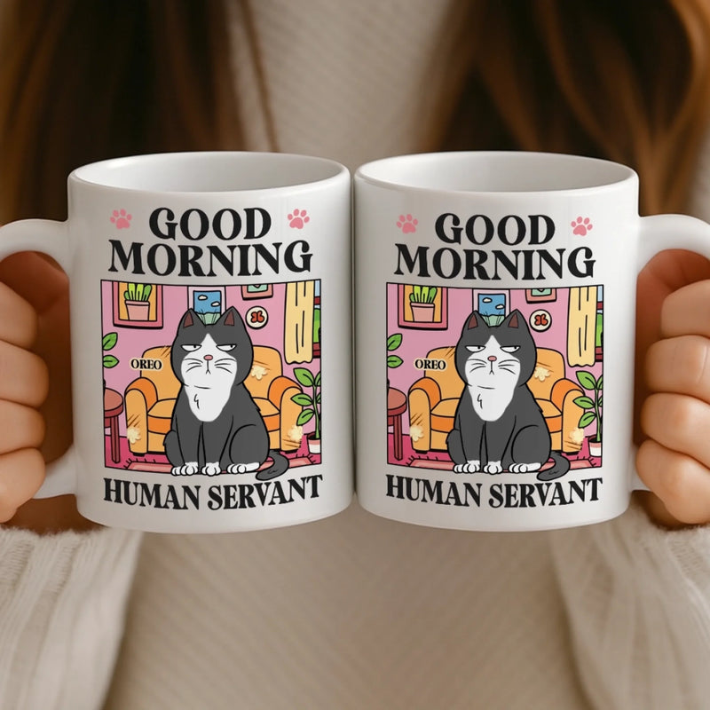 Custom Mug - Personalized Birthday Gifts For Cat Lovers, Cat Mom And Dad - Judgment In Whiskers