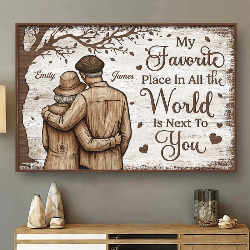 Custom Horizontal Poster - Personalized Anniversary Wedding Gifts For Husband And Wife, Him And Her - Our Love Keeps Growing