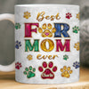 Custom 3D Inflated Effect Printed Mug - Personalized Christmas Birthday Gifts For Dog Cat Lovers, Dog Dad And Mom, Cat Owners - Shining With Fur Love