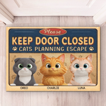 Custom Name Cat Lover Gifts - Personalized Doormat