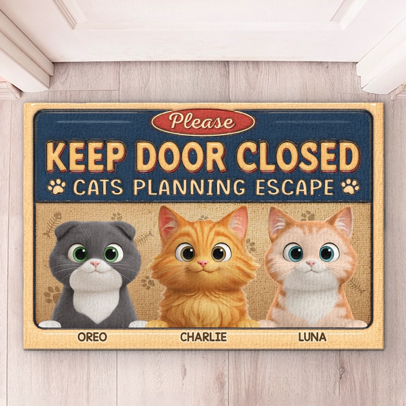 Custom Name Cat Lover Gifts - Personalized Doormat