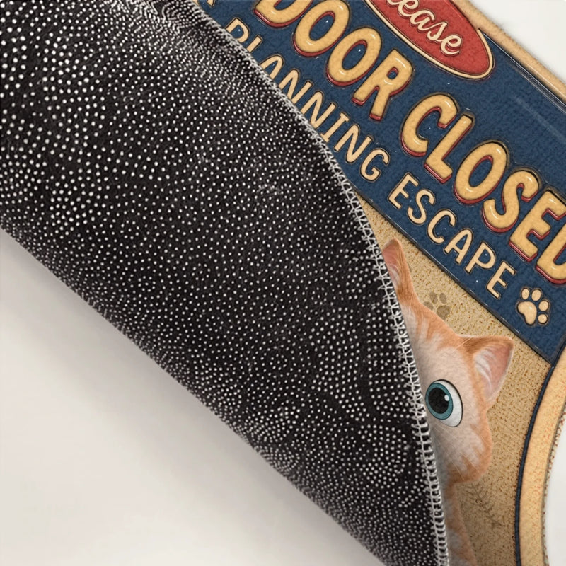 Custom 3D Inflated Effect Printed Home Decor Decorative Mat - Personalized Birthday Gifts For Cat Lovers, Cat Mom And Dad - Powered By Cat Love