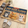 Custom 3D Inflated Effect Printed Home Decor Decorative Mat - Personalized Birthday Gifts For Cat Lovers, Cat Mom And Dad - Powered By Cat Love