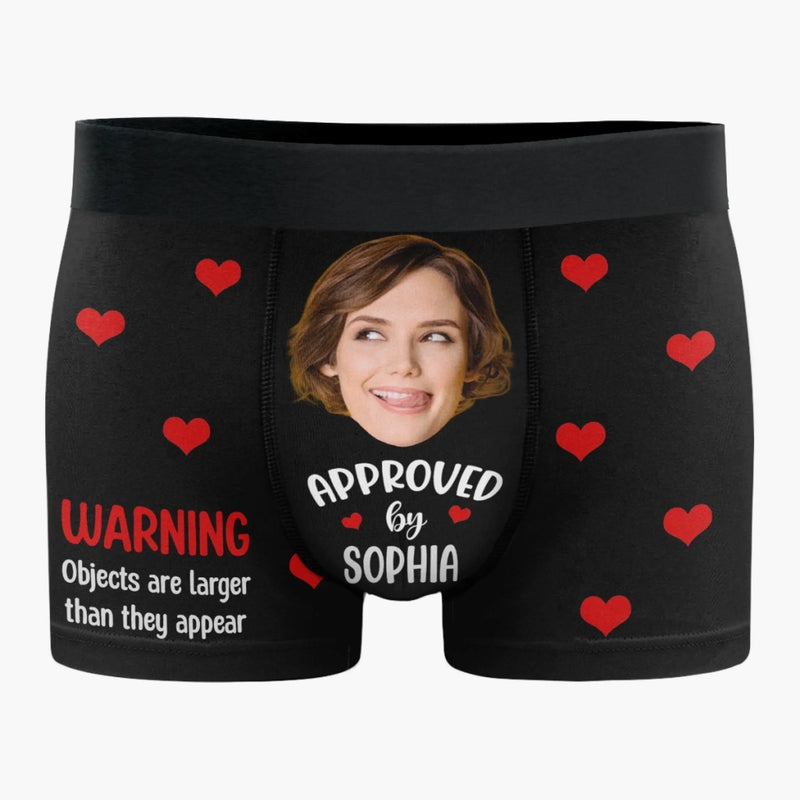 Custom Photo Boxer Briefs, Men's Boxers - Personalized Anniversary Wedding Gifts For Husband And Wife, Him And Her - Life Is Better Together