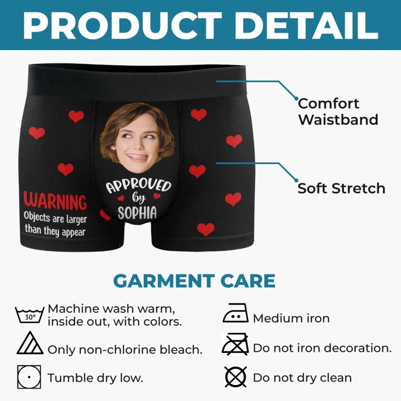 Custom Photo Boxer Briefs, Men's Boxers - Personalized Anniversary Wedding Gifts For Husband And Wife, Him And Her - Life Is Better Together