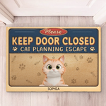 Custom Name Cat Lover Gifts - Personalized Doormat