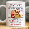 Custom Mug - Personalized Anniversary Wedding Gifts For Husband And Wife, Him And Her - Love Grows Quietly Between Us