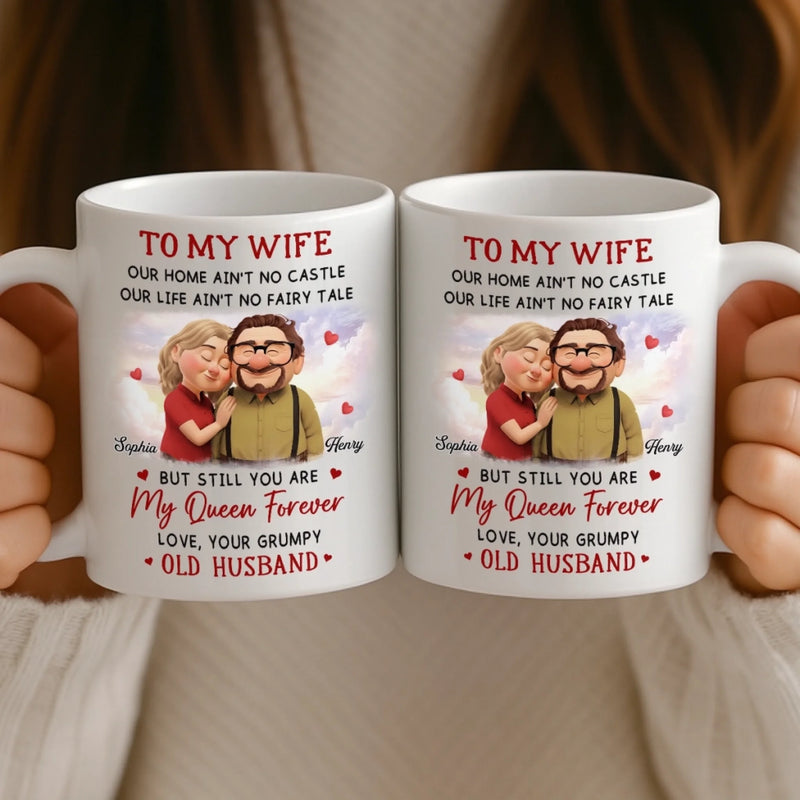 Custom Mug - Personalized Anniversary Wedding Gifts For Husband And Wife, Him And Her - Love Grows Quietly Between Us