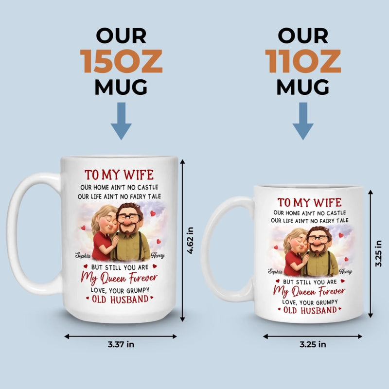 Custom Mug - Personalized Anniversary Wedding Gifts For Husband And Wife, Him And Her - Love Grows Quietly Between Us