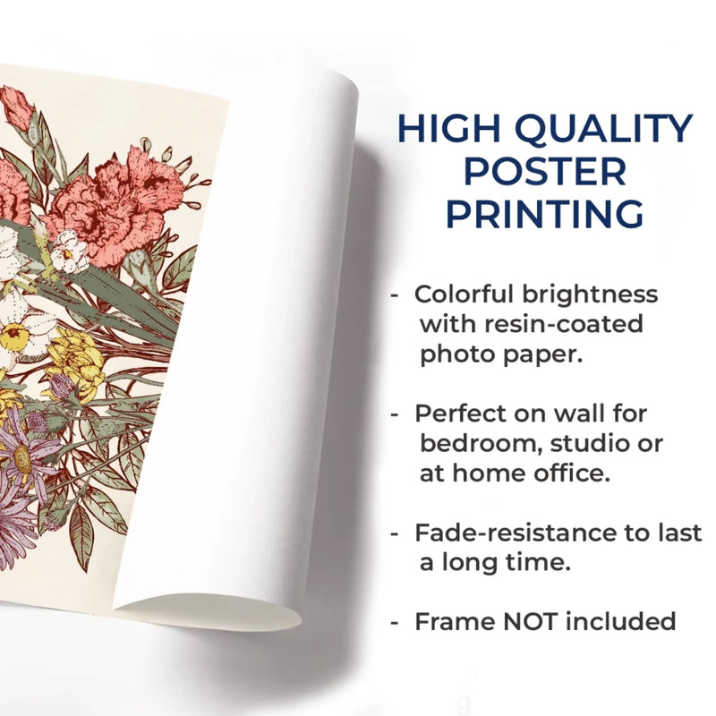 Custom Horizontal Poster - Personalized Birthday Gifts For Mom, Grandma, Family -  Bloom With Love