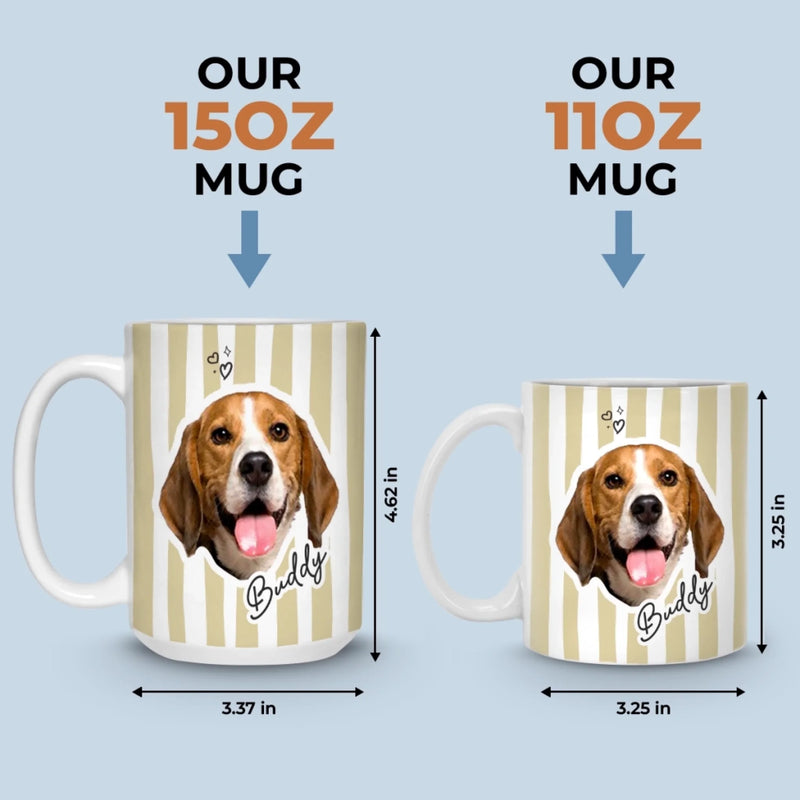Custom Photo Mug - Personalized Birthday Gifts For Dog Cat Lovers, Dog Dad And Mom, Cat Owners - Best Gift Ever