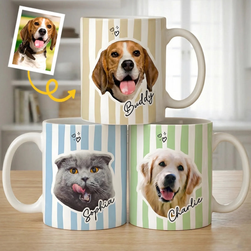 Custom Photo Mug - Personalized Birthday Gifts For Dog Cat Lovers, Dog Dad And Mom, Cat Owners - Best Gift Ever