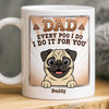 Custom Mug - Personalized Birthday Gifts For Dog Lovers, Dog Dad And Mom - True Service Dog