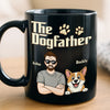 Custom Black Mug - Personalized Birthday Gifts For Dog Lovers, Dog Dad And Mom - Ride Or Die, Paws Included