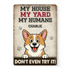 Custom Home Decor Metal Sign - Personalized  Birthday Gifts For Dog Lovers, Dog Dad And Mom - Yard Boss Vibes