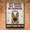 Custom Home Decor Metal Sign - Personalized  Birthday Gifts For Dog Lovers, Dog Dad And Mom - Yard Boss Vibes
