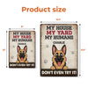 Custom Home Decor Metal Sign - Personalized  Birthday Gifts For Dog Lovers, Dog Dad And Mom - Yard Boss Vibes