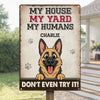 Custom Home Decor Metal Sign - Personalized  Birthday Gifts For Dog Lovers, Dog Dad And Mom - Yard Boss Vibes