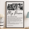 Custom Photo Vertical Poster - Personalized Anniversary Wedding Gifts For Husband And Wife, Him And Her - You And Me Works Always