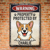Custom Home Decor Metal Sign - Personalized  Birthday Gifts For Dog Lovers, Dog Dad And Mom - Property Of Paws