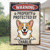 Custom Home Decor Metal Sign - Personalized  Birthday Gifts For Dog Lovers, Dog Dad And Mom - Property Of Paws
