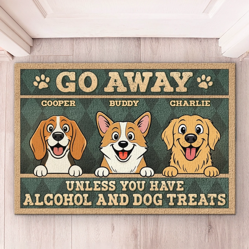 Custom Home Decor Decorative Mat - Personalized Birthday Gifts For Dog Lovers, Dog Dad And Mom - Gatekeepers With Taste