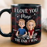 Custom Name I Love You More Couple Gifts - Personalized Mugs