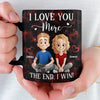 Custom Black Mug - Personalized Anniversary Wedding Gifts For Husband And Wife, Him And Her - We Keep Finding Each Other