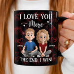 Custom Name I Love You More Couple Gifts - Personalized Mugs