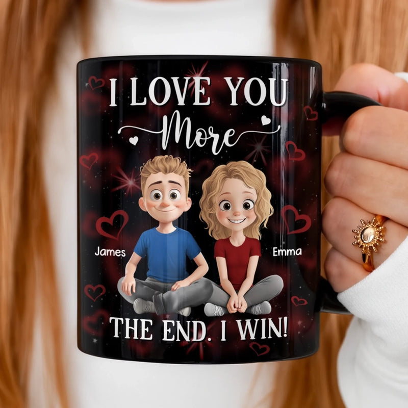 Custom Black Mug - Personalized Anniversary Wedding Gifts For Husband And Wife, Him And Her - We Keep Finding Each Other