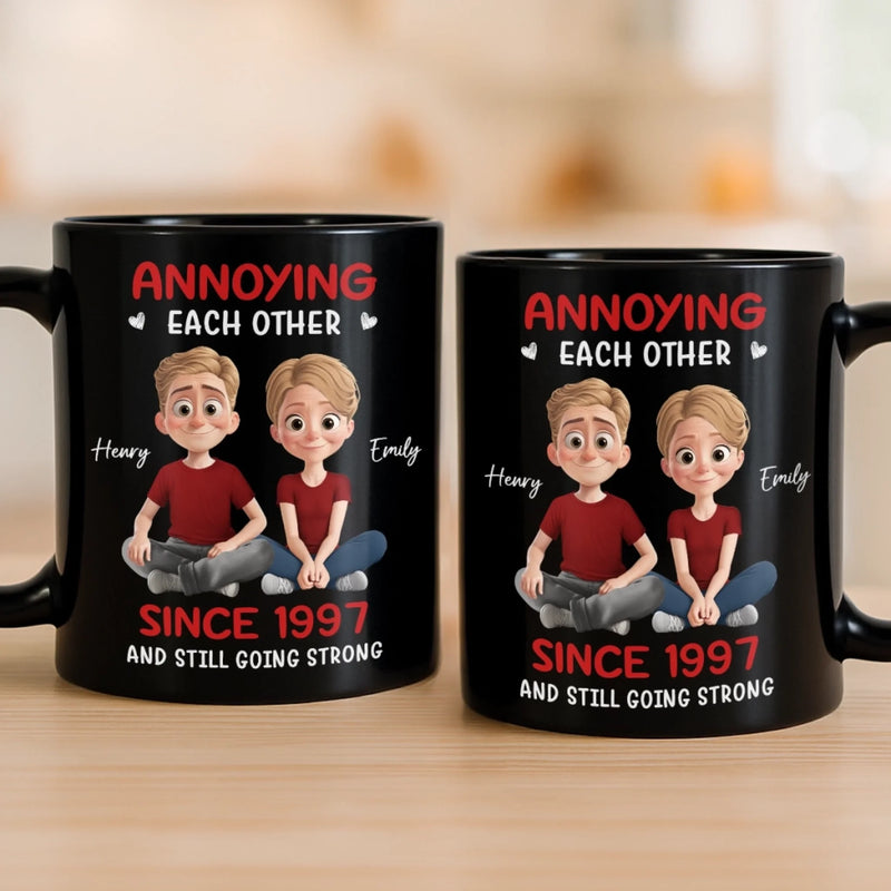 Custom Name Funny Anniversary Gifts for Couples - Personalized Mugs
